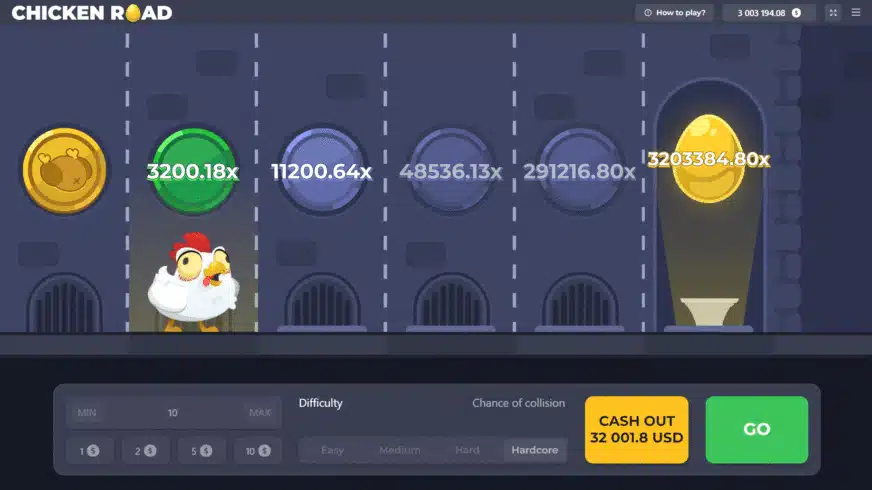 Features of the game Chicken Road.